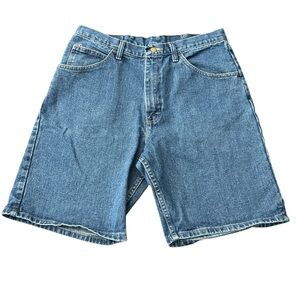 Wrangler Men's Blue Jean Shorts Size 34 Relaxed Fit